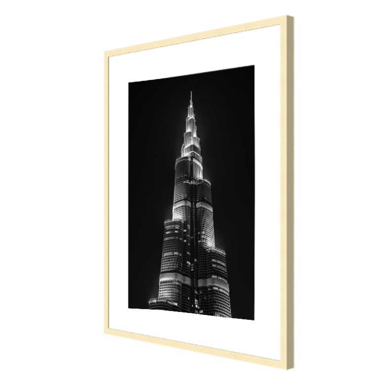 Ramme -  Passepartout - Victoria Wood Rustic - Lys Eg - 12x18 mm - 40x50 Cm/30x40 Cm.