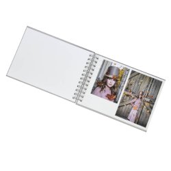 Album Essence - Bl� - Hvide Sider - 23x17 Cm.