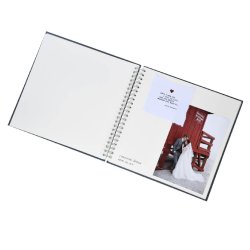 Album Essence - Bl� - Hvide Sider - 30x30 Cm.