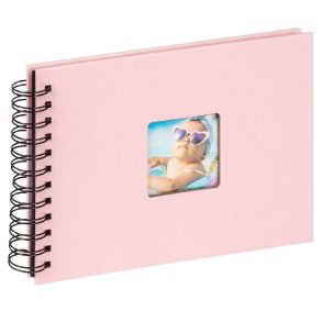 Album Walther - Fun - 23x17 Cm. - Sorte Sider - Pink