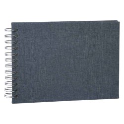 Album Essence - Bl� - Hvide Sider - 23x17 Cm.