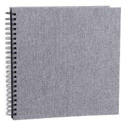 Album Essence - Gr� - Sorte Sider - 30x30 Cm.