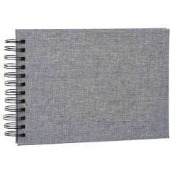 Album Essence - Gr� - Sorte Sider - 23x17 Cm.