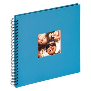 Album Walther - Fun - 30x30 Cm. - Sorte Sider - Oceanblue
