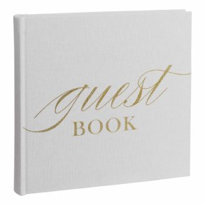 Gstebog - Base Line - Hvid