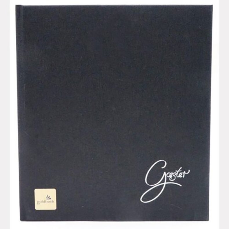 G�stebog - Goldbuch - Sort - Linum