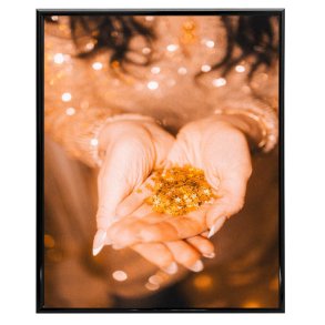 Ramme Lily - Alu Blank - Sort - 15x20 Cm.