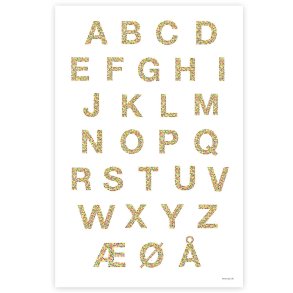 Alfabet Plakat - Frugtsalat