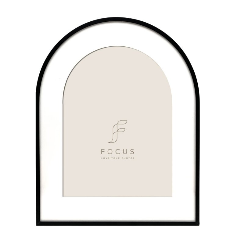 Ramme Aluminium - Aster Sort - Arch - 15x20 Cm.