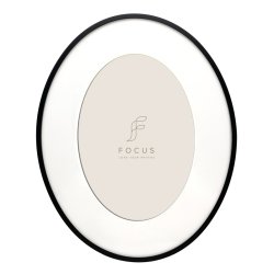 Ramme Aluminium - Aster Sort - Oval - 15x20 Cm.