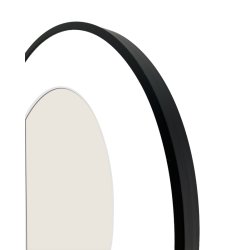 Ramme Aluminium - Aster Sort - Oval - 18x24 Cm.