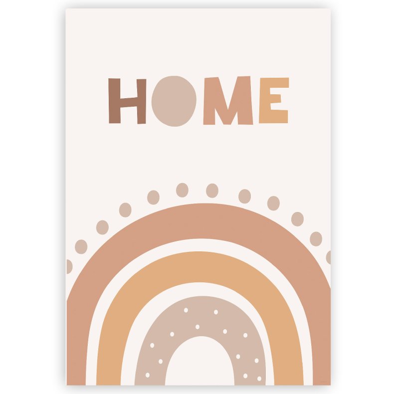 Home And Rainbow - Plakat