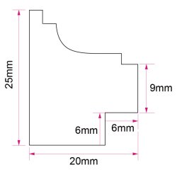 Ramme Calla - Hvid - 10x15 Cm.
