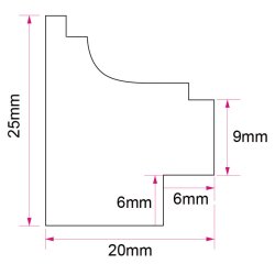 Ramme Calla - Hvid - 20x30 Cm.