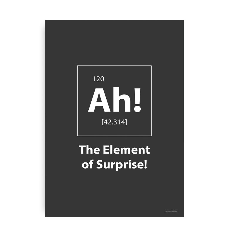 Element Of Surprise Gr 20x30 cm.