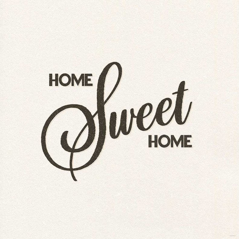 Hjem kre hjem - Citatplakat