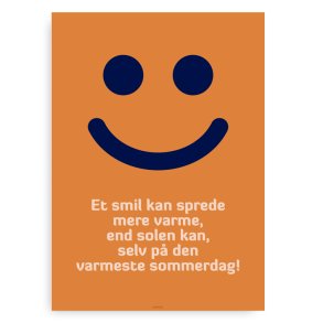 Et smil - Citatplakat