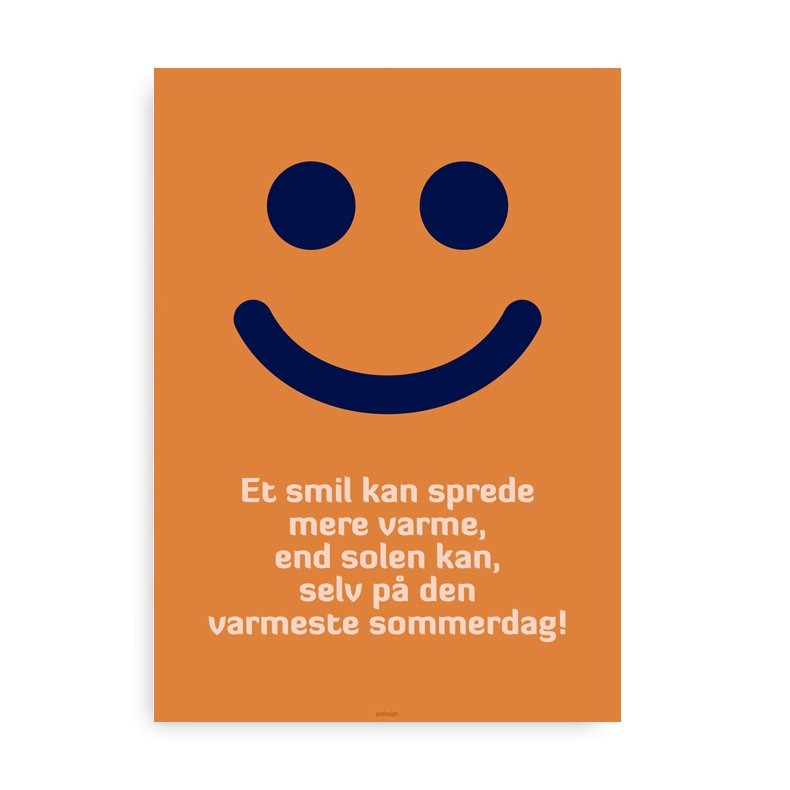 Et smil - Citatplakat