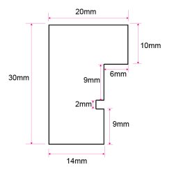 Ramme Dahlia - Sort -15x20 Cm/PP 10x15 Cm.