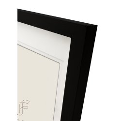 Ramme Dahlia - Sort - 24x30 Cm/PP 18x24 Cm.