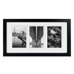 Dahlia Collage Ramme - Sort - 3x 10x15 Cm.