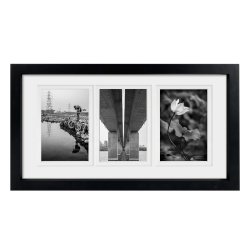 Dahlia Collage Ramme - Sort - 3x 13x18 Cm.