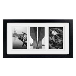 Dahlia Collage Ramme - Sort - 3x 13x18 Cm.