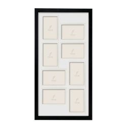 Dahlia Collage Ramme - Sort - 8x 10x15 Cm.