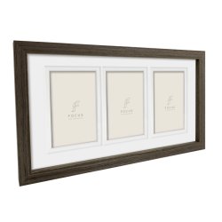 Dahlia Collage Ramme - Valnd - 3x 10x15 Cm.