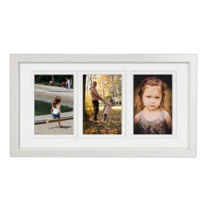 Dahlia Collage Ramme - Hvid - 3x 10x15 Cm.