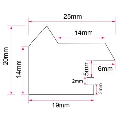 Darcey - Brun - Passepartout - 20x30 Cm / 15x20 Cm