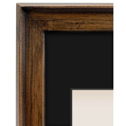 Darcey - Brun - Passepartout - 50x70 Cm / 40x50 Cm