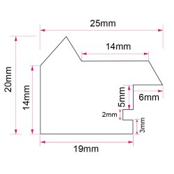 Darcey - Sort - Passepartout - 20x30 Cm / 15x20 Cm