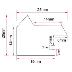 Darcey - Sort - Passepartout - 40x50 Cm / 30x40 Cm