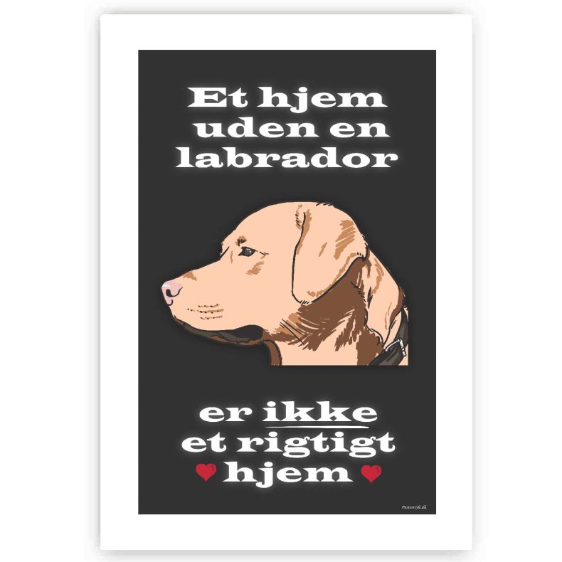 Et Hjem Uden Labrador - Plakat