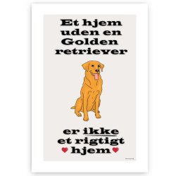 Et hjem uden Golden Retriever - Plakat