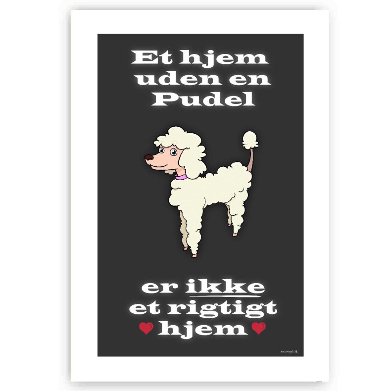 Et Hjem Uden Puddel - Plakat