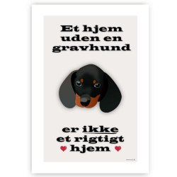 Et Hjem Uden Gravhund - Plakat