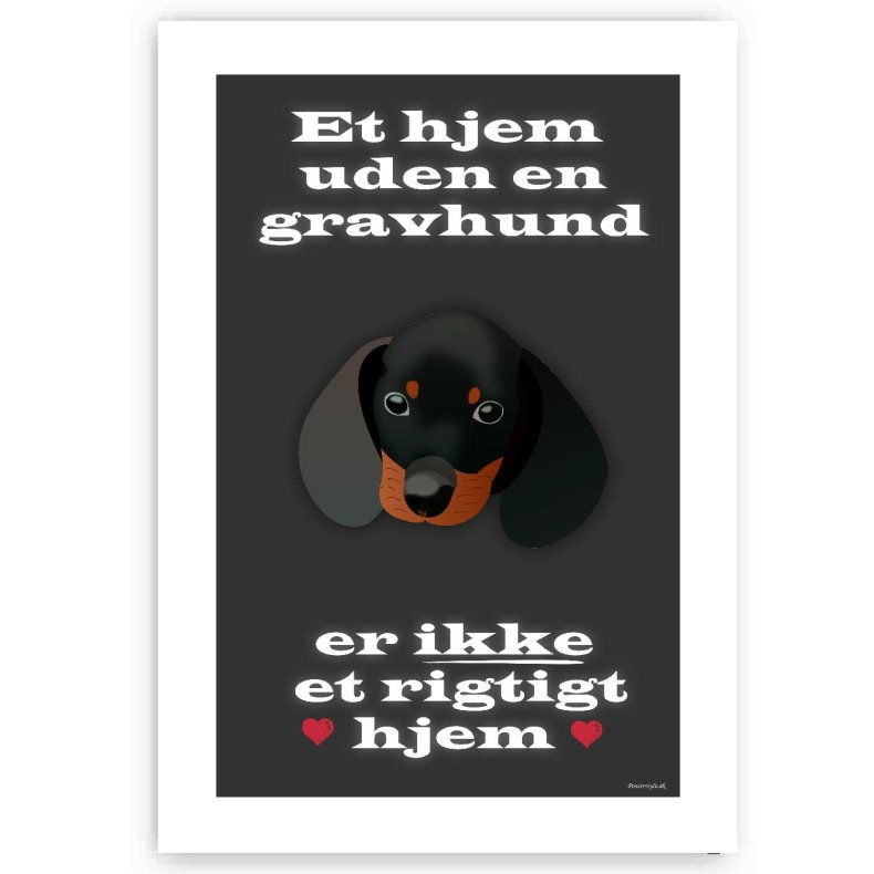 Et Hjem Uden Gravhund - Plakat