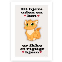 Et Rigtig Hjem - Katte Plakat