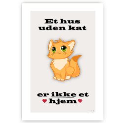 Et Hus Uden Kat - Plakat