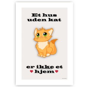 Et Hus Uden Kat - Plakat