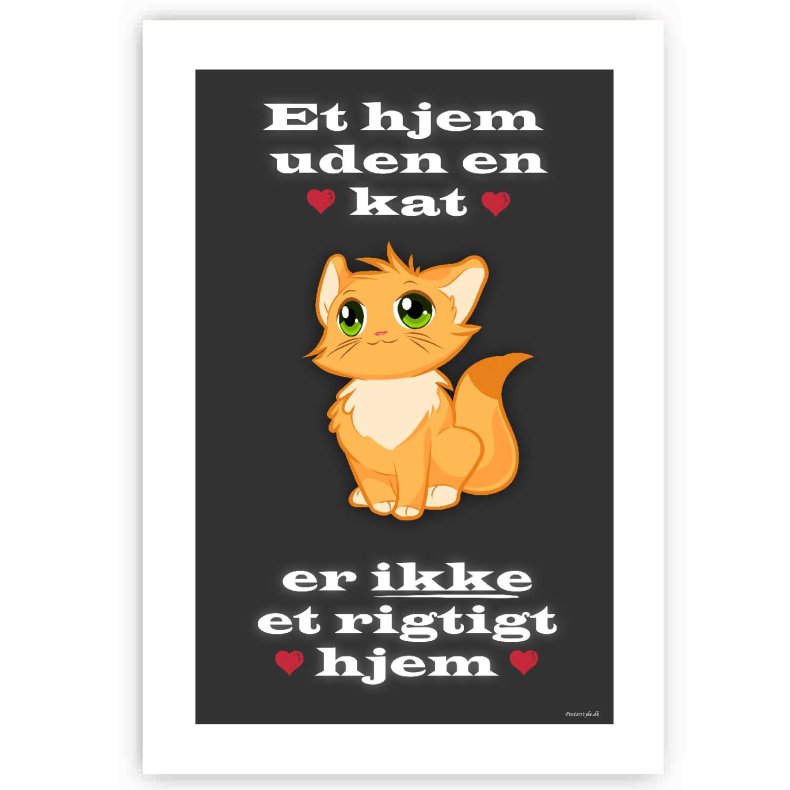 Et Rigtig Hjem - Katte Plakat