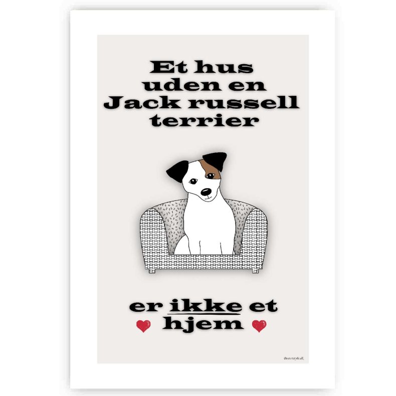Et Hus uden Jack Russell Terrier - Plakat