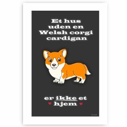 Et Hus Uden Welsh Corgi Cardigan - Plakat