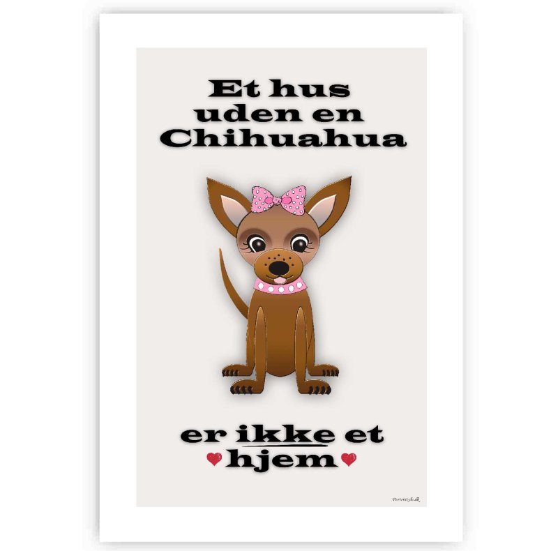 Et Hus Uden Chihuahua - Plakat