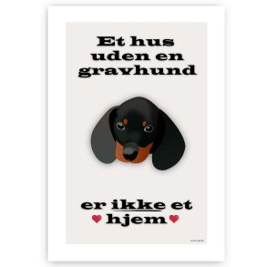 Et Hus Uden Gravhund - Plakat