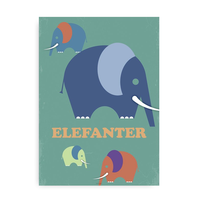 Elefant Plakat