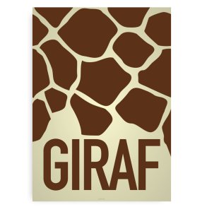 Giraf plakat