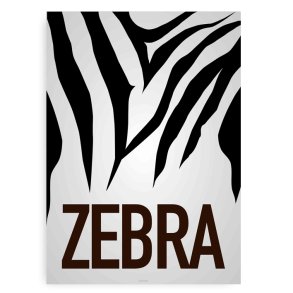 Zebra Plakat